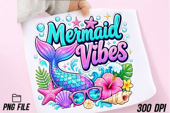 Download Mermaid Tail Summer Vibes PNG - Vibes Collection