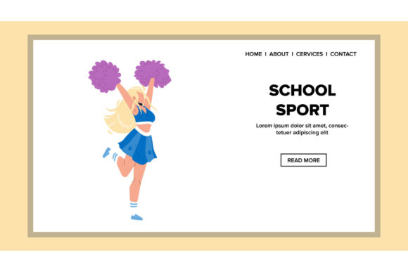 Download School Sport Cheerleader Dance with - Premium Bundle