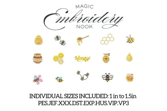 Download Mini Honey Bee Bundle X 15 Designs - Bee bundle Collection