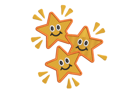 Download Cute Smiling Stars Trio Machine - Smiling Collection