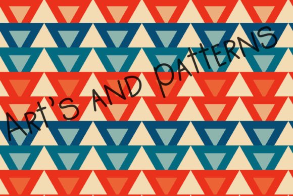 Download Vintage Aesthetic Pattern with Triangles - Vintage aesthetic Collection