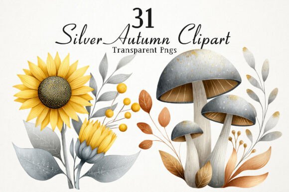 Download Silver Vintage Aesthetic Autumn Clipart - Vintage aesthetic Collection